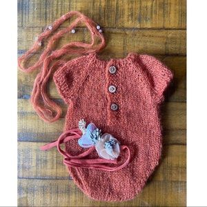 Cute mohair newborn photography outfit